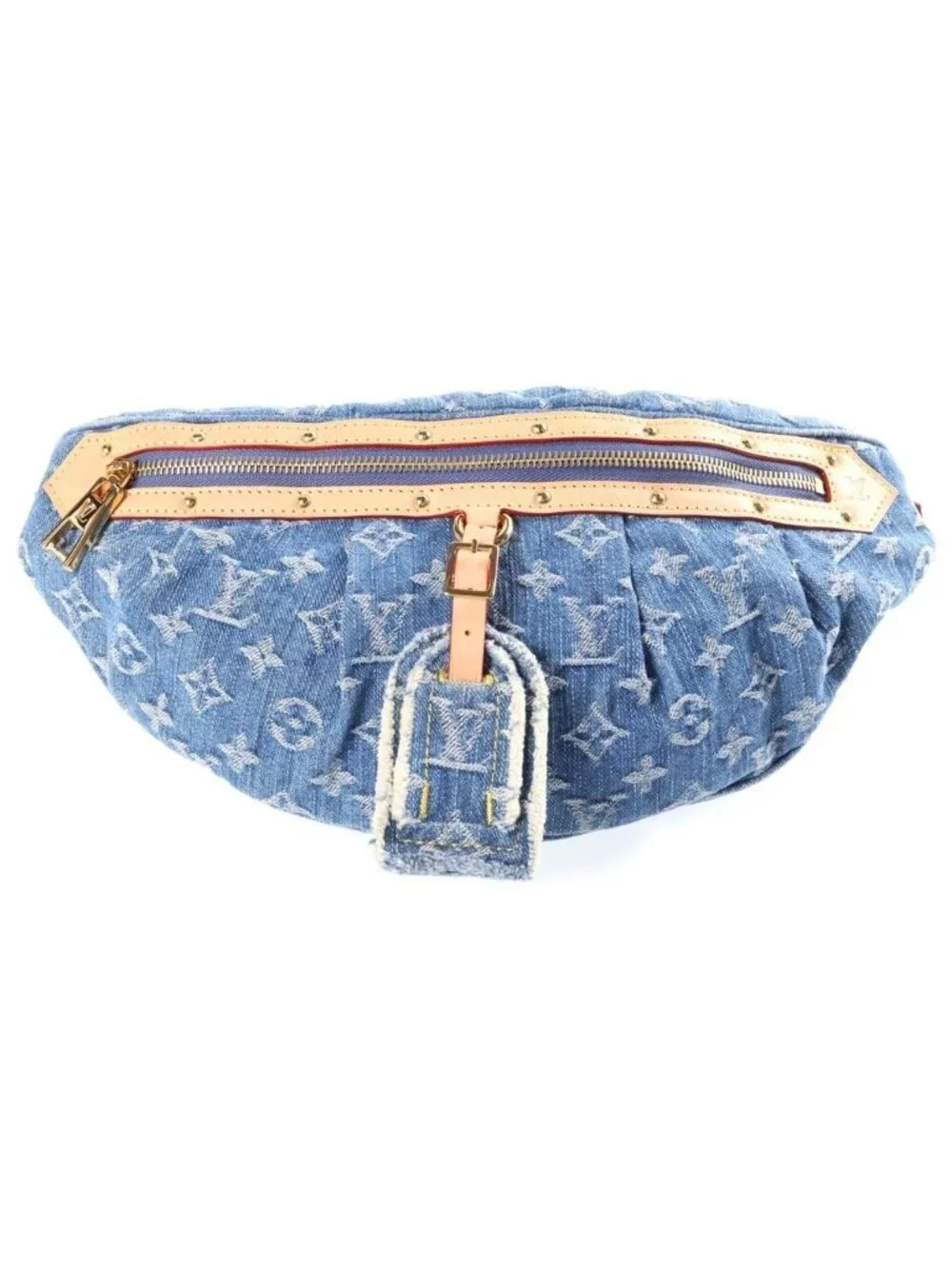 Louis Vuitton Monogram Denim LV Remix High Rise Shoulder Bag Indigo